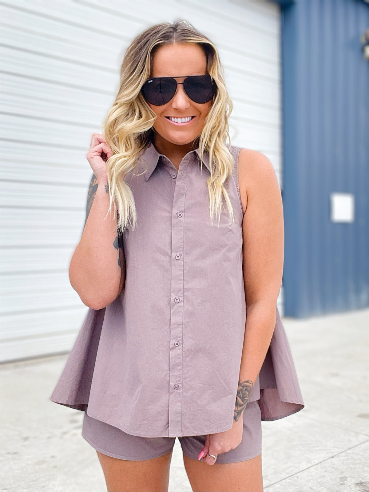 My Little Darlin’ Button Down Romper