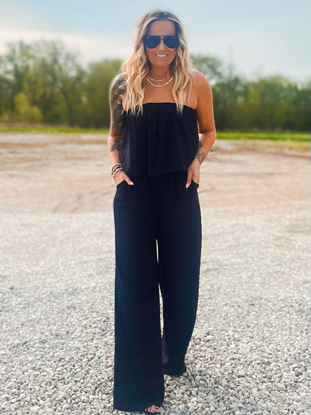 In My Dreams Strapless Jumpsuit