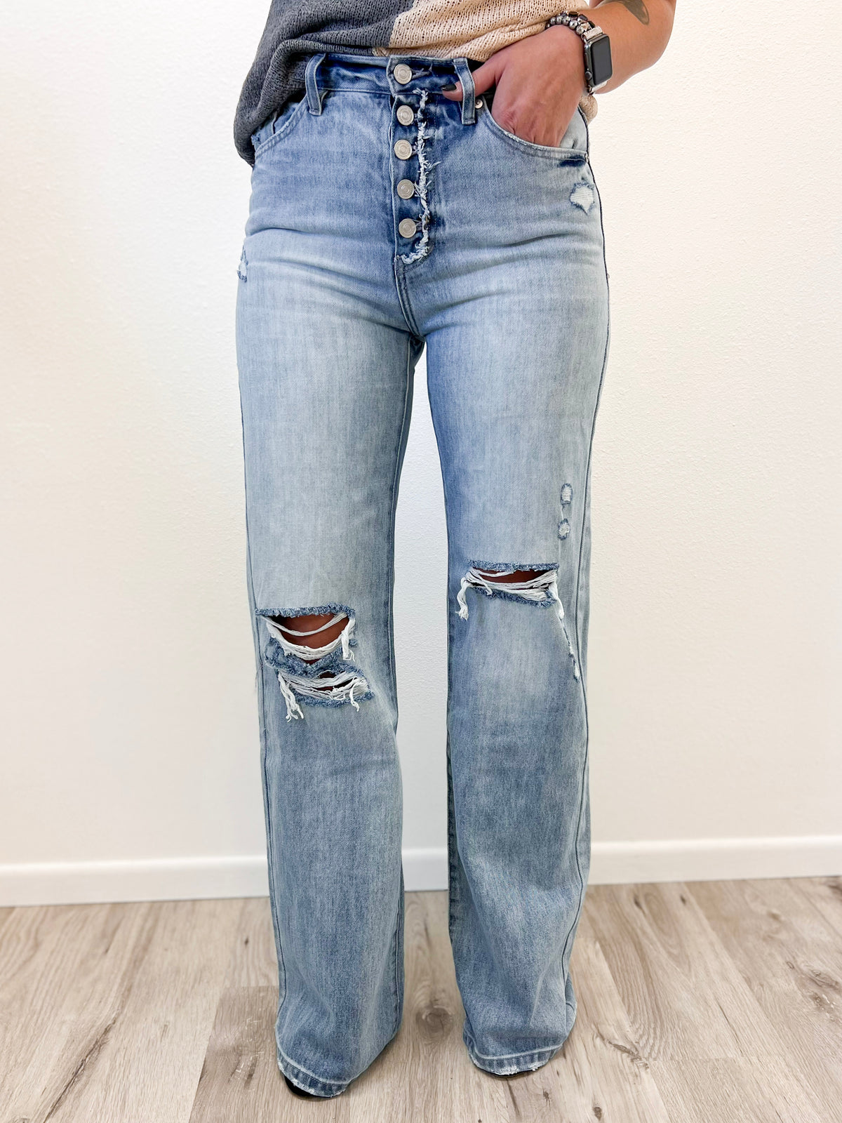 Stacy's Mom Ultra High-Rise Button Fly Kancan Jeans