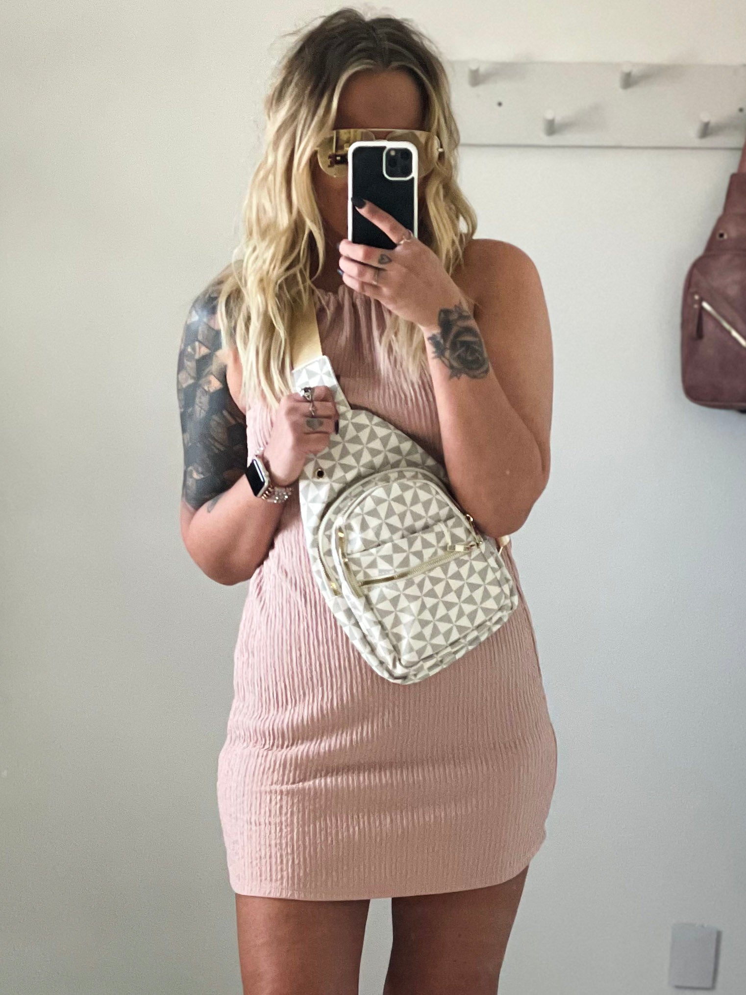 Throw It In The Bag Monogram Crossbody – Revel Apparel Company