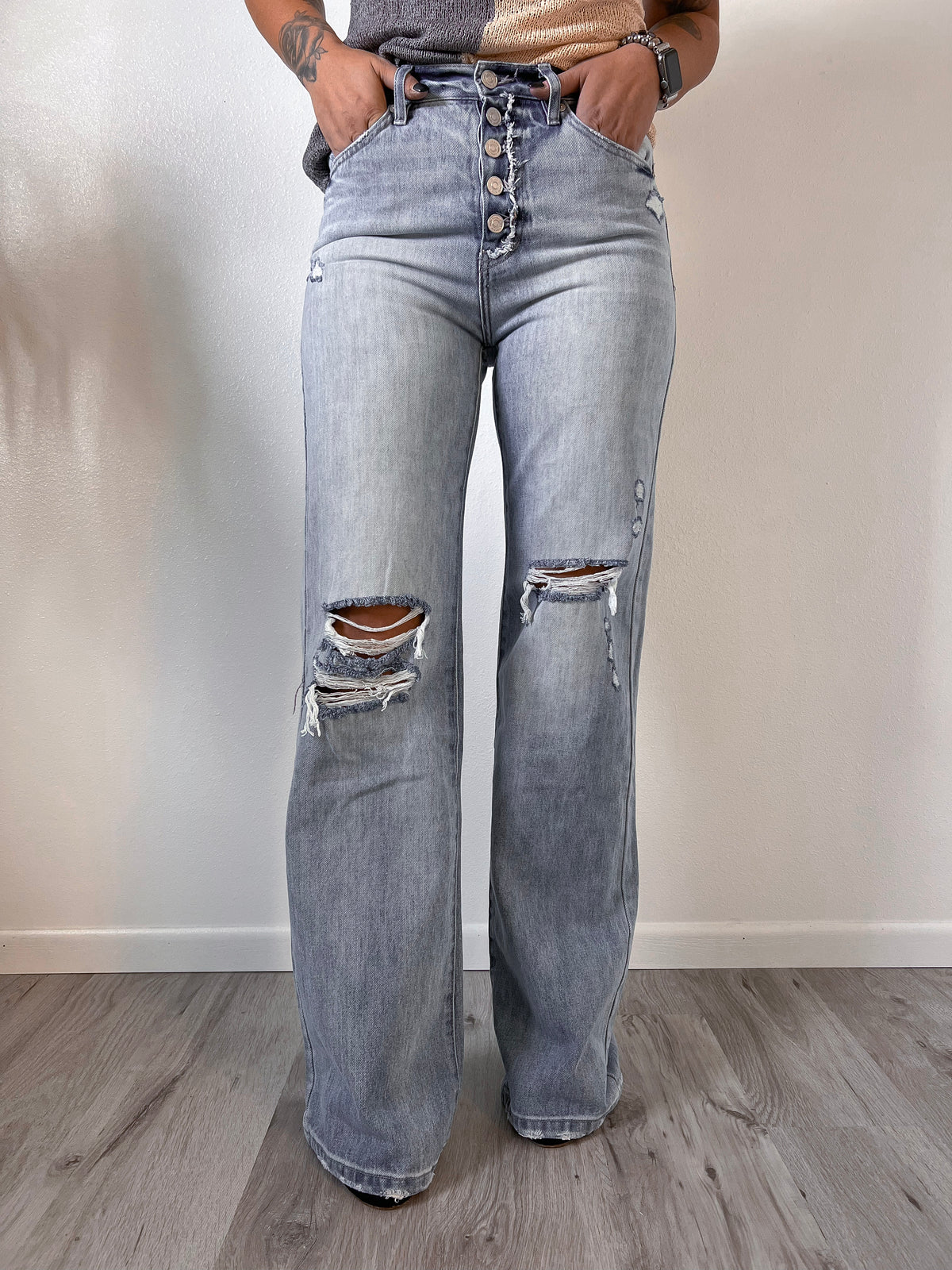 Stacy's Mom Ultra High-Rise Button Fly Kancan Jeans