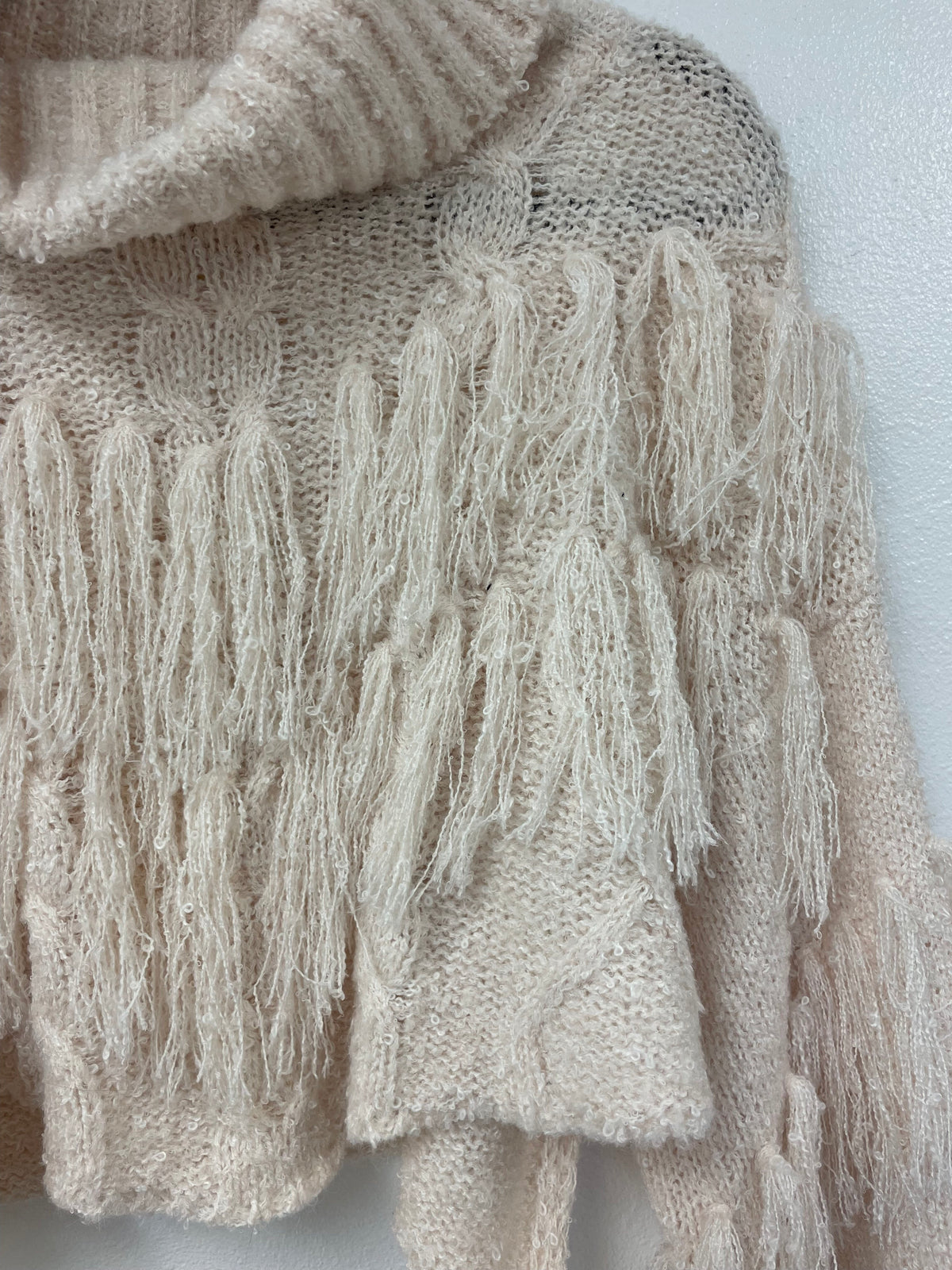 Fringe Benefits Slightly Cropped Sweater