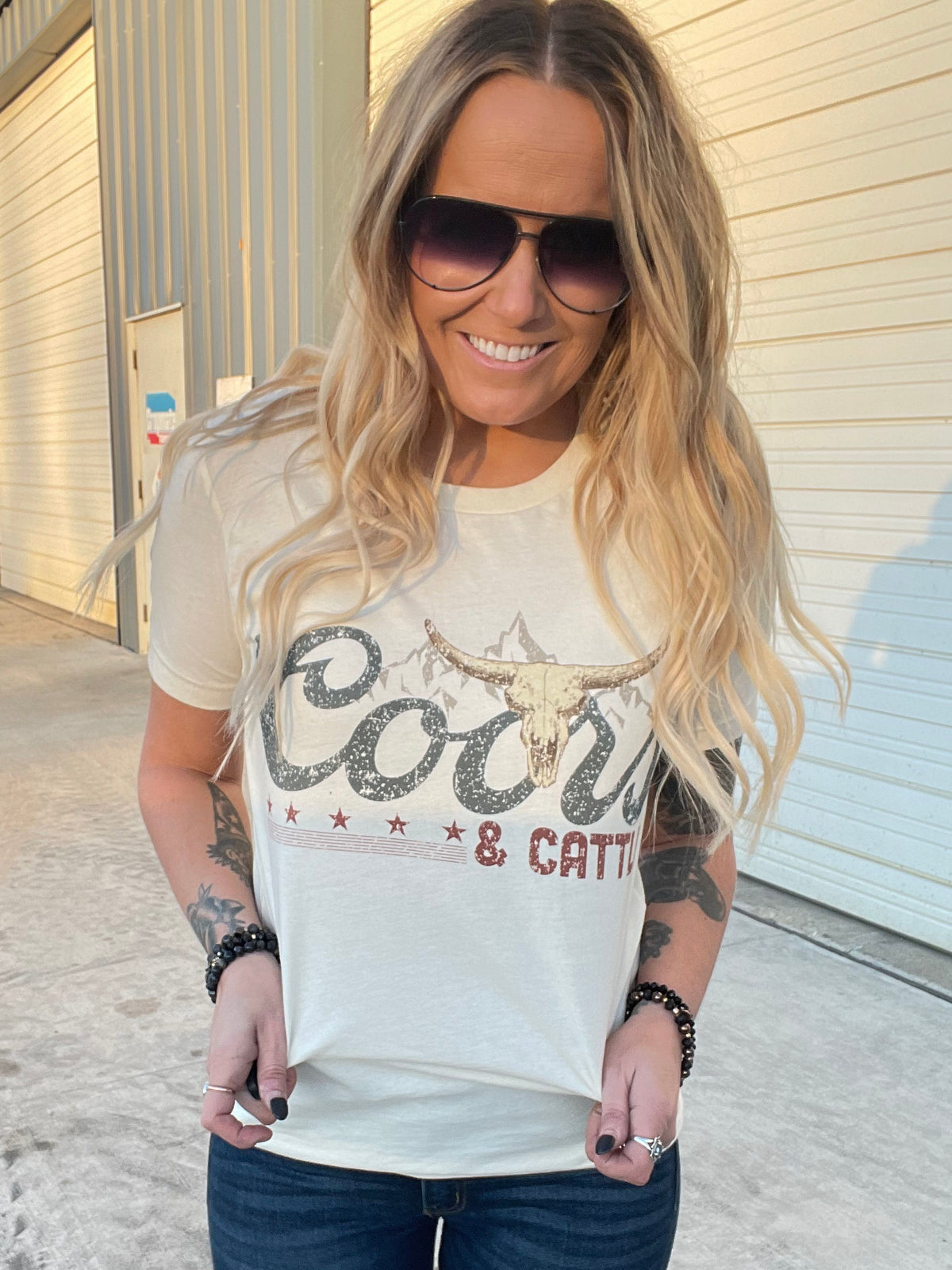 Rodeo Coors & Cattle Graphic Tee