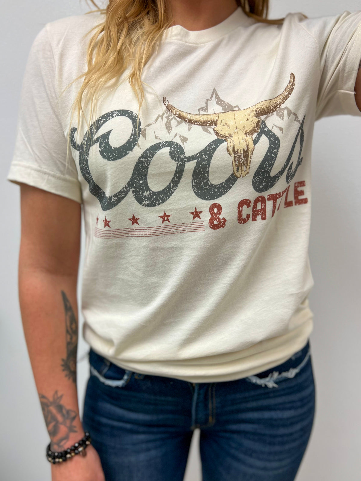 Rodeo Coors & Cattle Graphic Tee