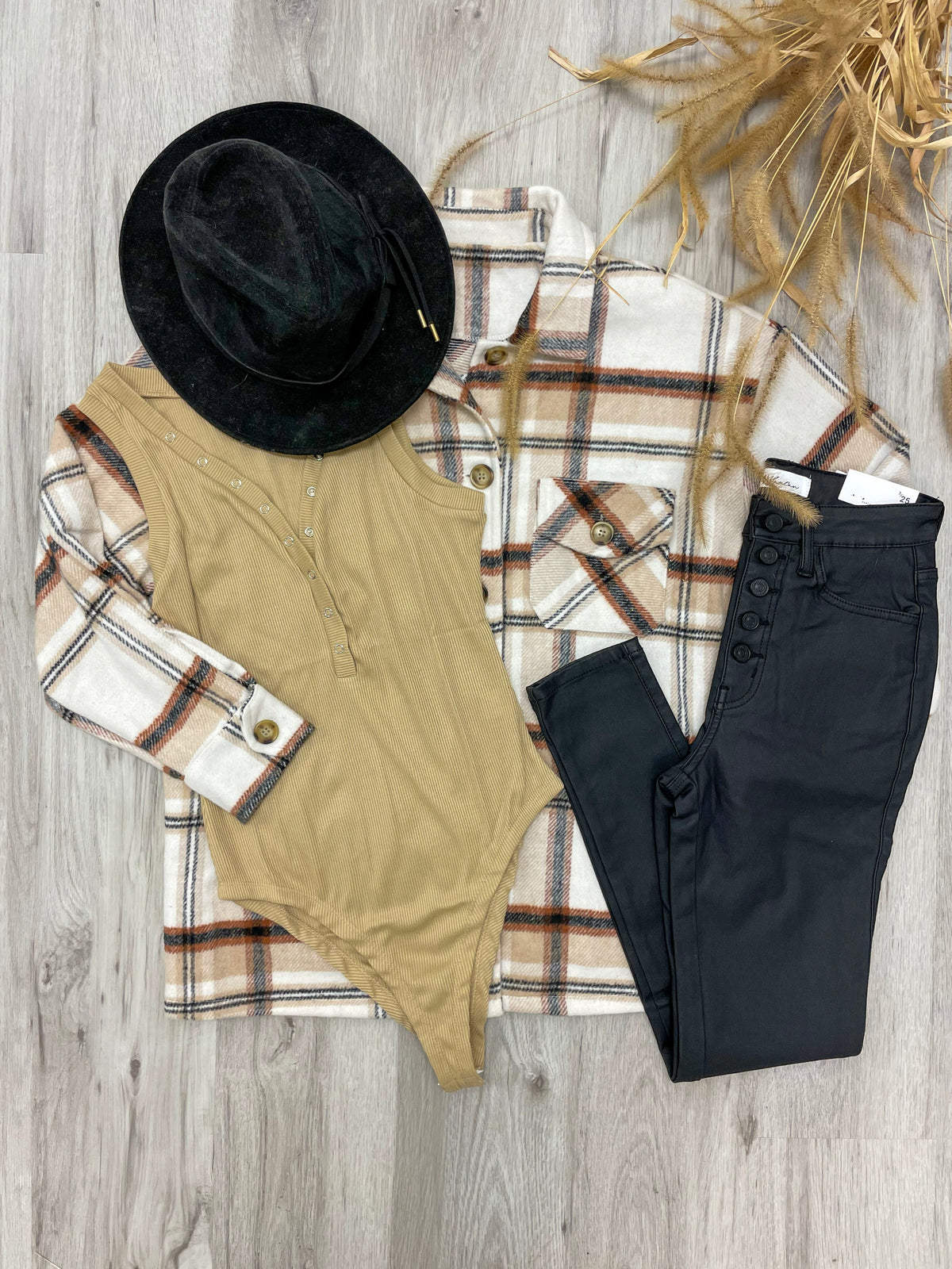 Just Wanna Get Cozy Oversized Plaid Shacket