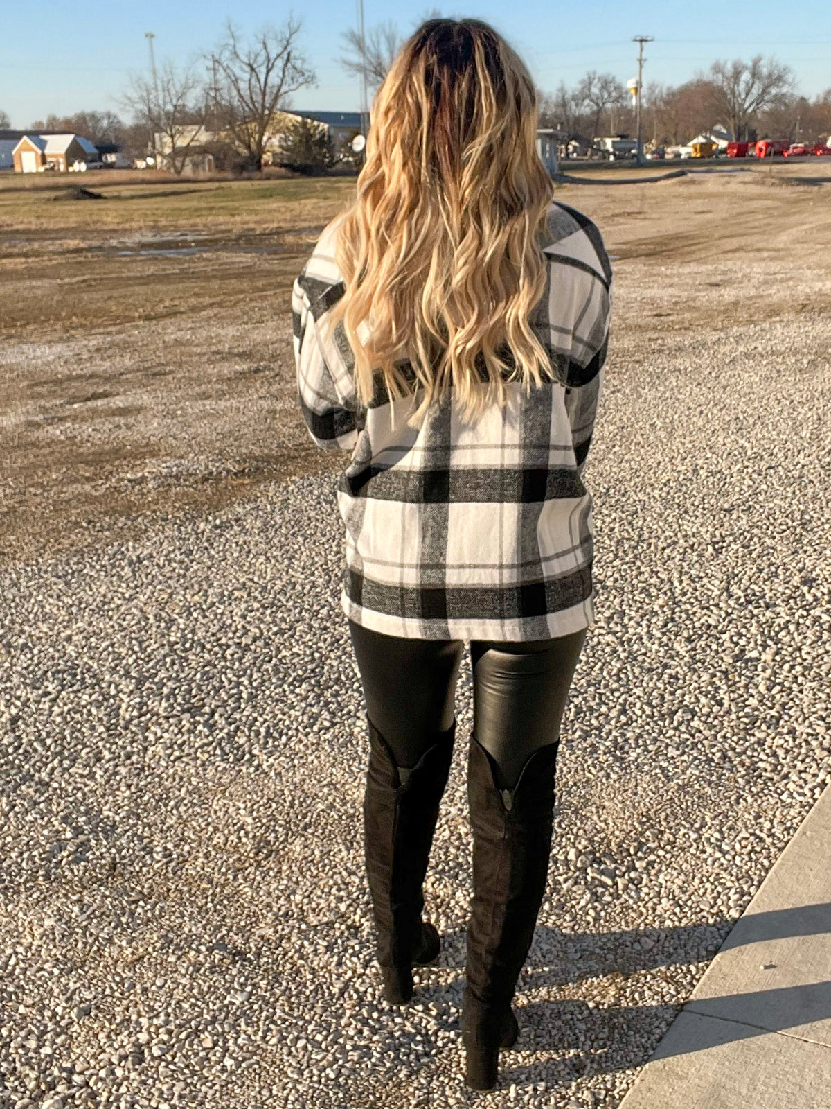 Just Wanna Get Cozy Oversized Plaid Shacket