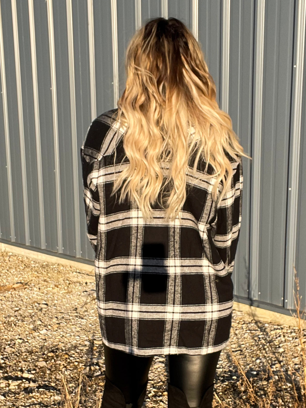 Cover Me Up Oversized Plaid Shacket