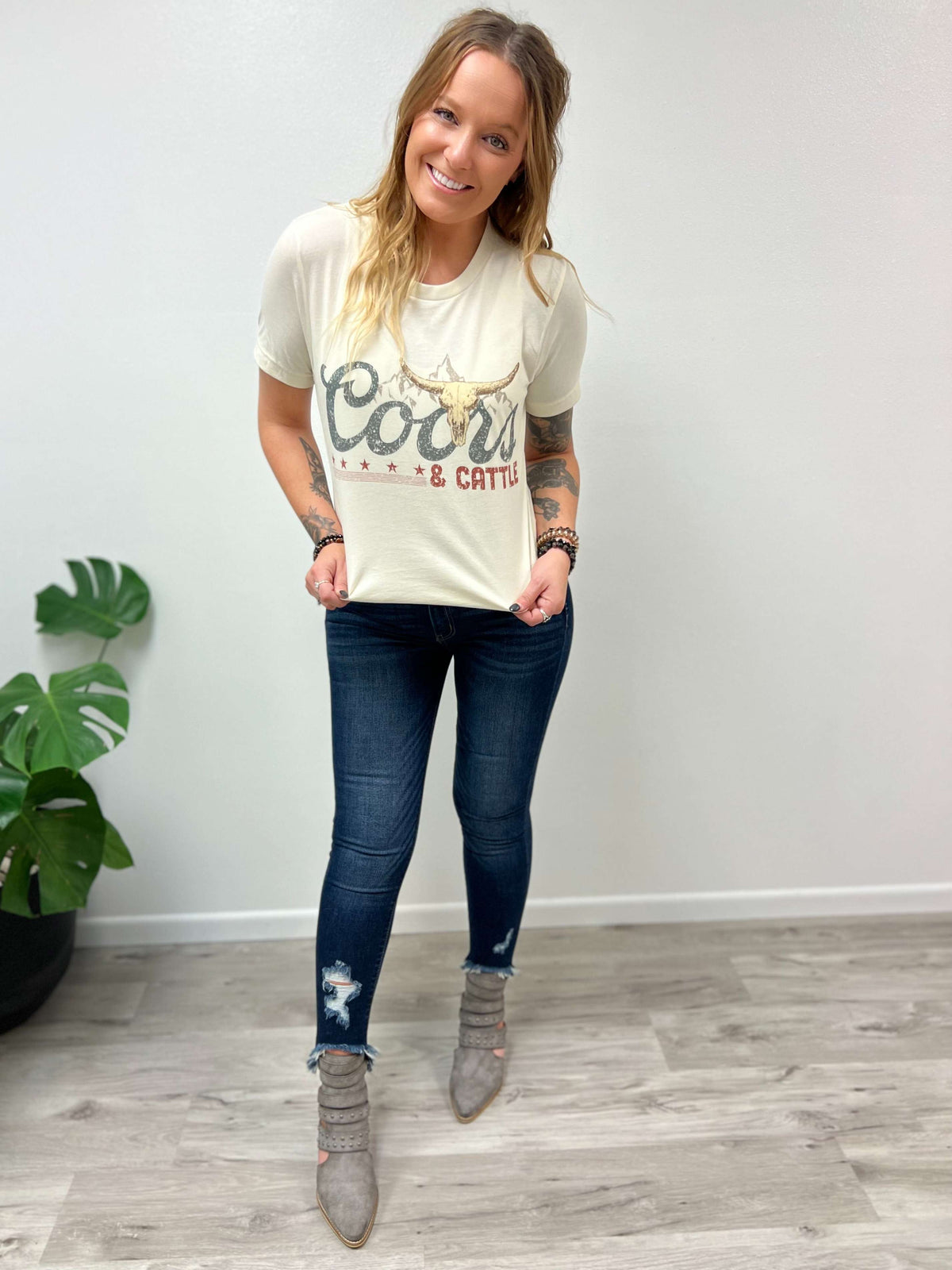 Rodeo Coors & Cattle Graphic Tee