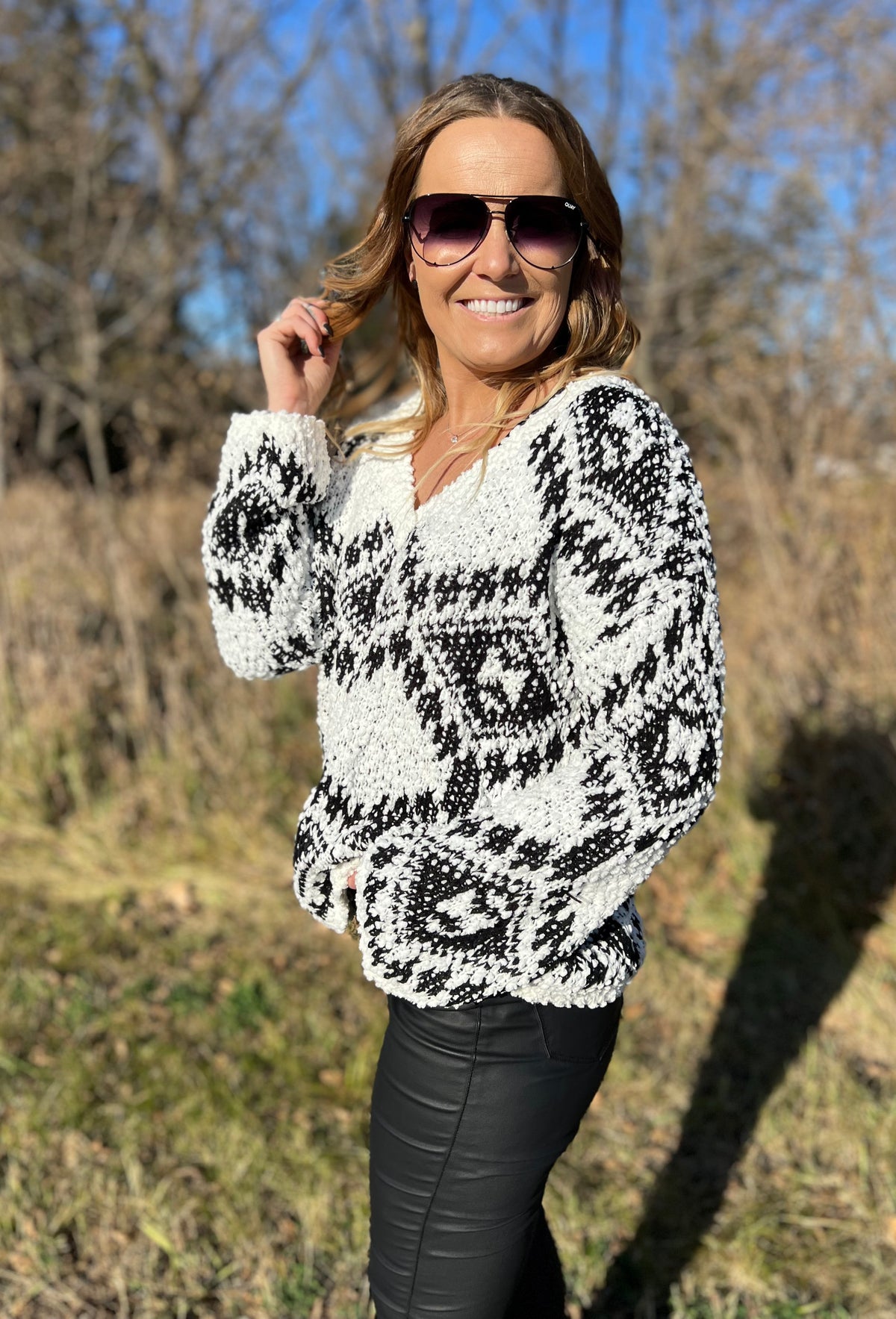 Diamonds Are Forever Distressed Sweater