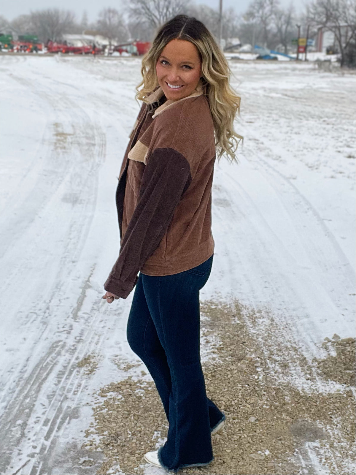 Brown-Eyed Girl Corduroy Shacket