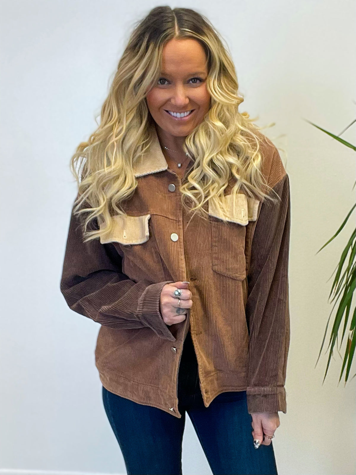 Brown-Eyed Girl Corduroy Shacket