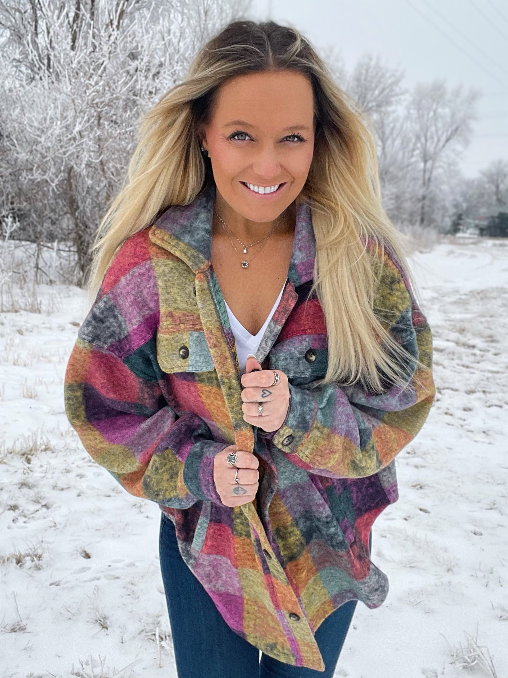 Rainbow on sale sherpa jacket